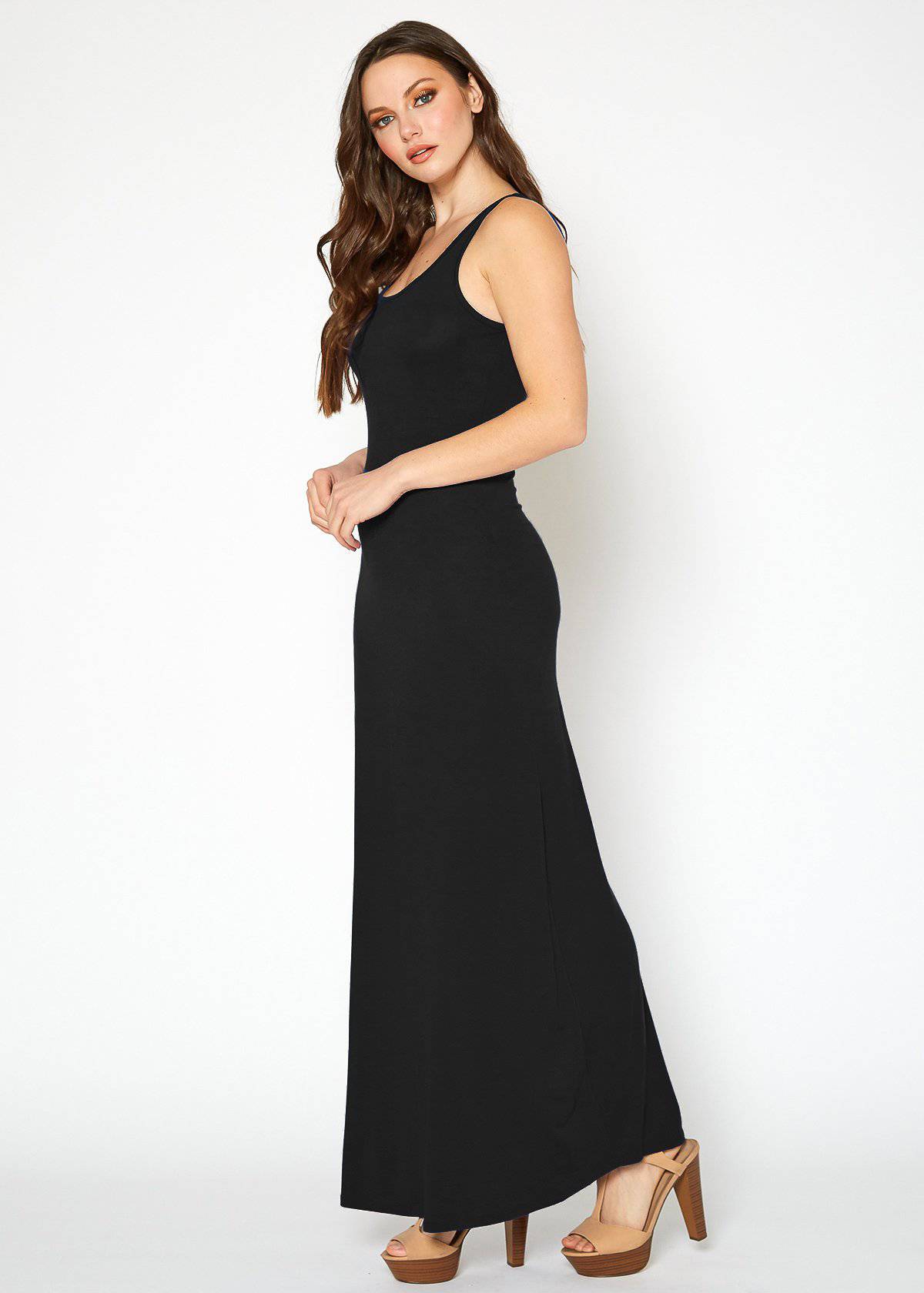 Buy Sleeveless Scoop Neck Maxi Dress by Shop at Konus