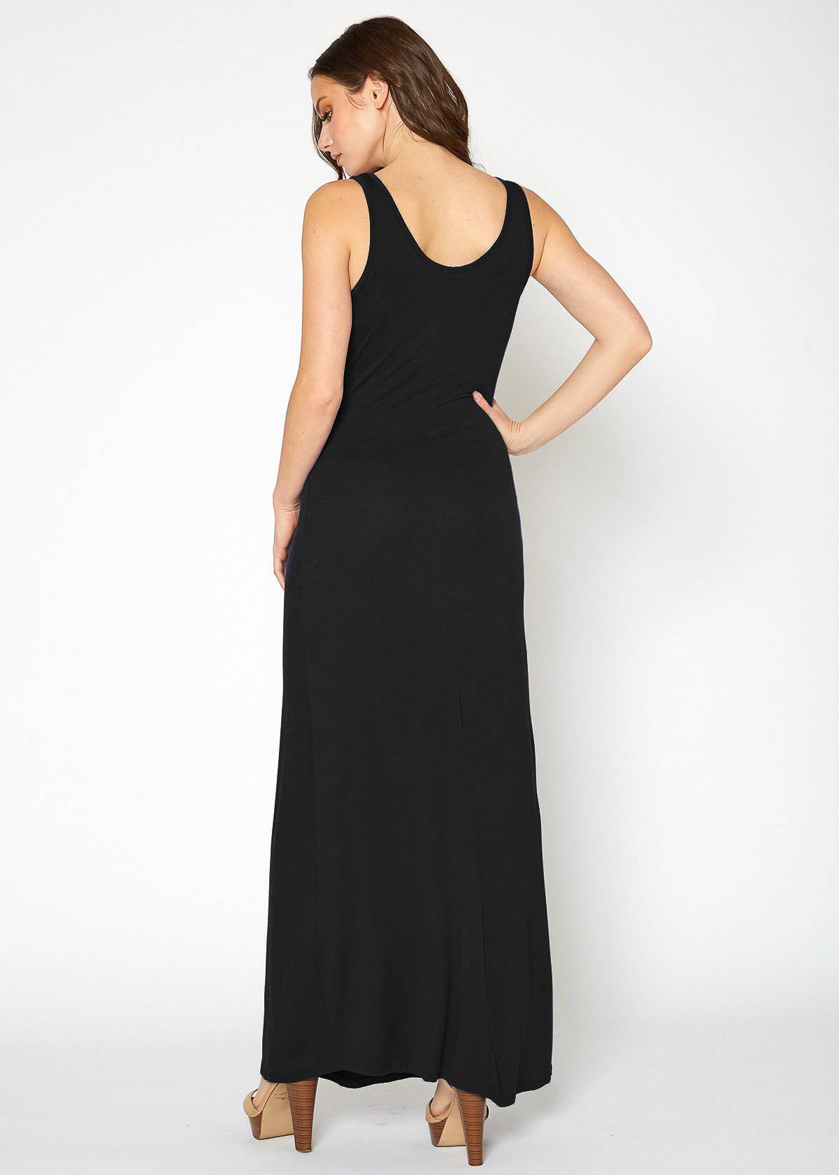 Buy Sleeveless Scoop Neck Maxi Dress by Shop at Konus
