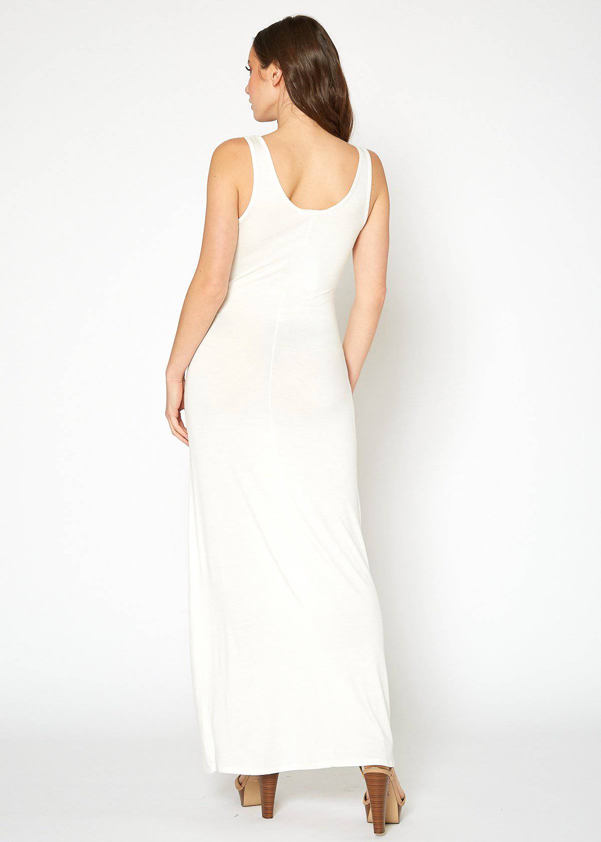 Buy Sleeveless Scoop Neck Maxi Dress by Shop at Konus