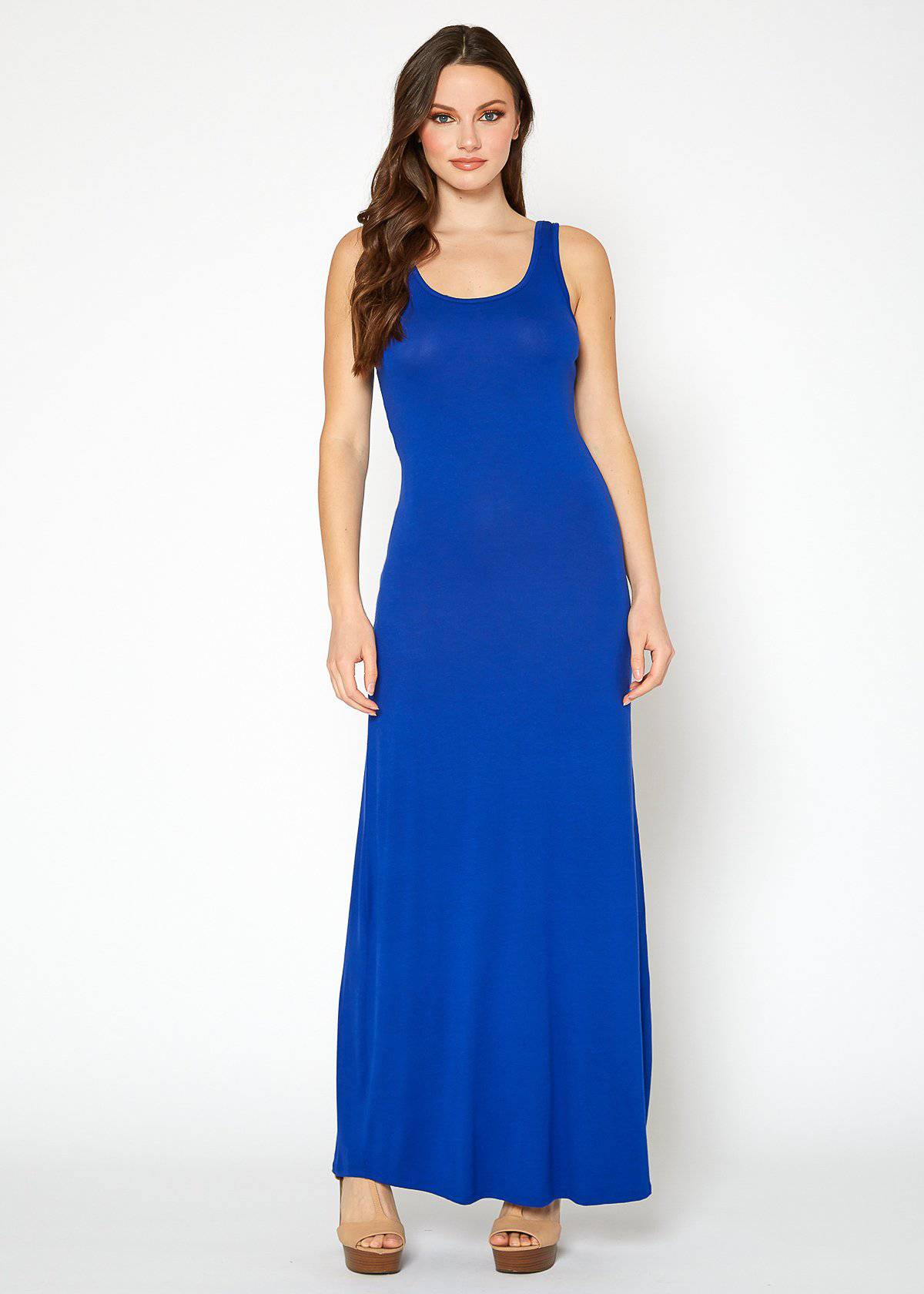 Buy Sleeveless Scoop Neck Maxi Dress by Shop at Konus