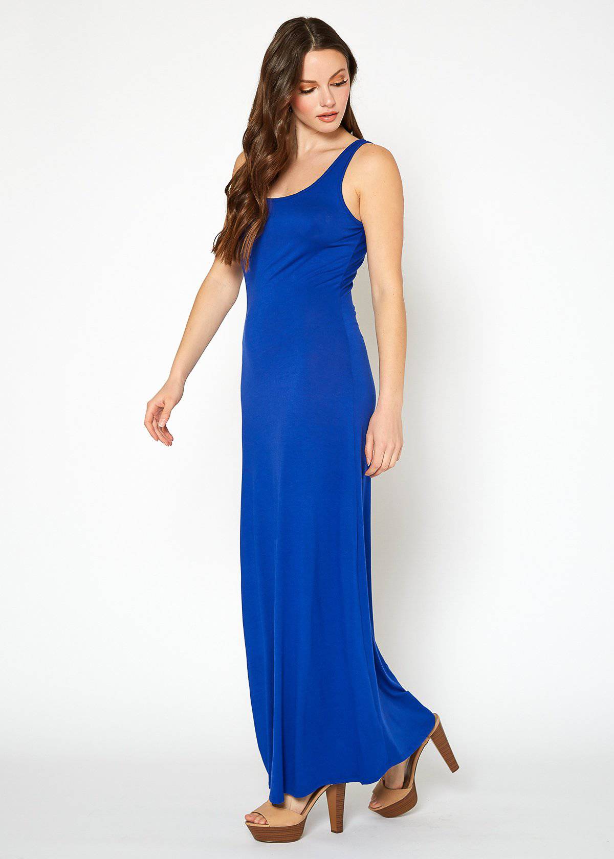Buy Sleeveless Scoop Neck Maxi Dress by Shop at Konus