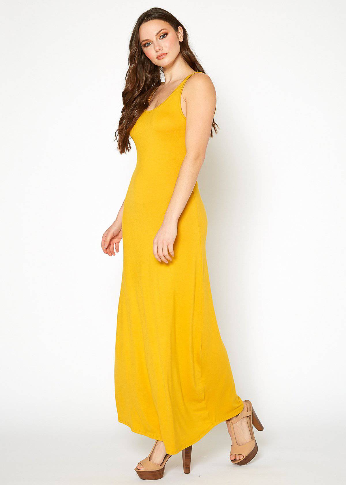 Buy Sleeveless Scoop Neck Maxi Dress by Shop at Konus