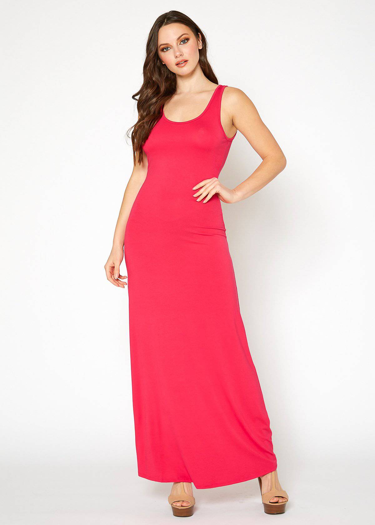 Buy Sleeveless Scoop Neck Maxi Dress by Shop at Konus