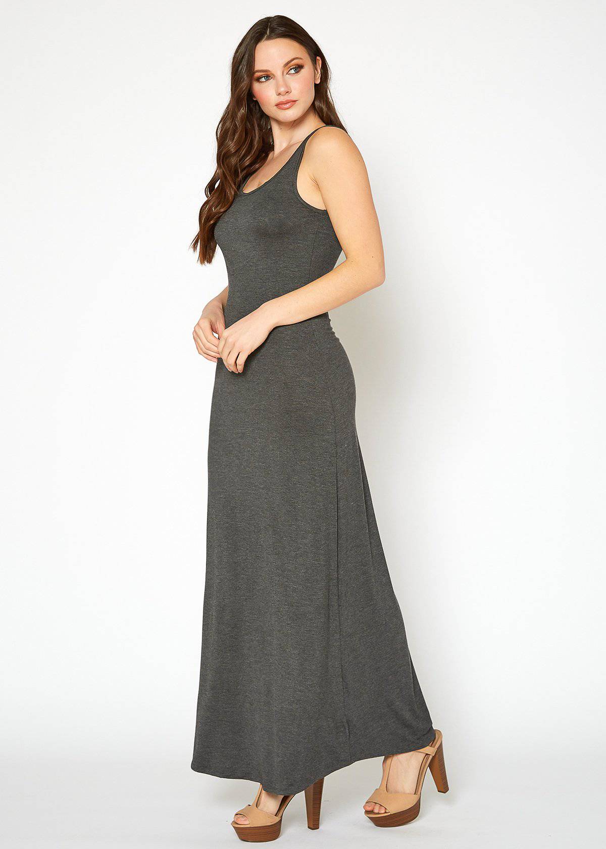 Buy Sleeveless Scoop Neck Maxi Dress by Shop at Konus