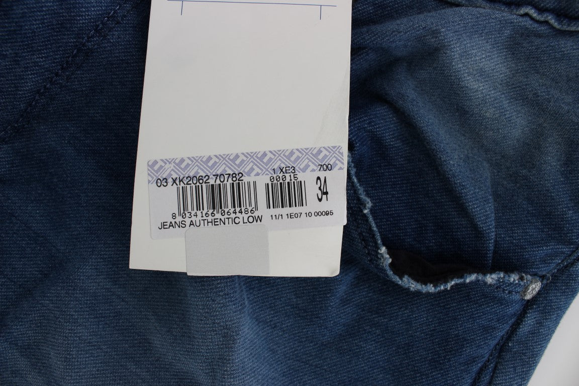 Buy Blue Wash Denim Cotton Stretch Slim Fit Jeans by Acht