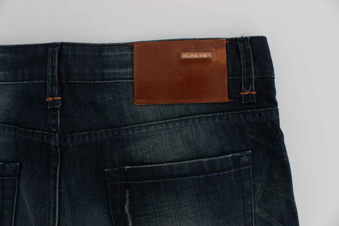 Buy Blue Wash Cotton Denim Slim Fit Jeans by Acht