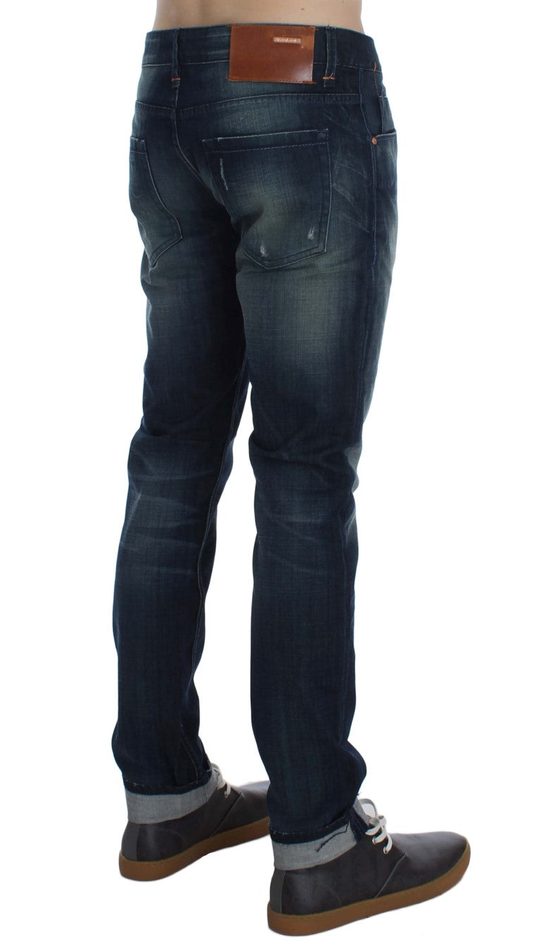 Sleek Slim Fit Italian Denim Jeans