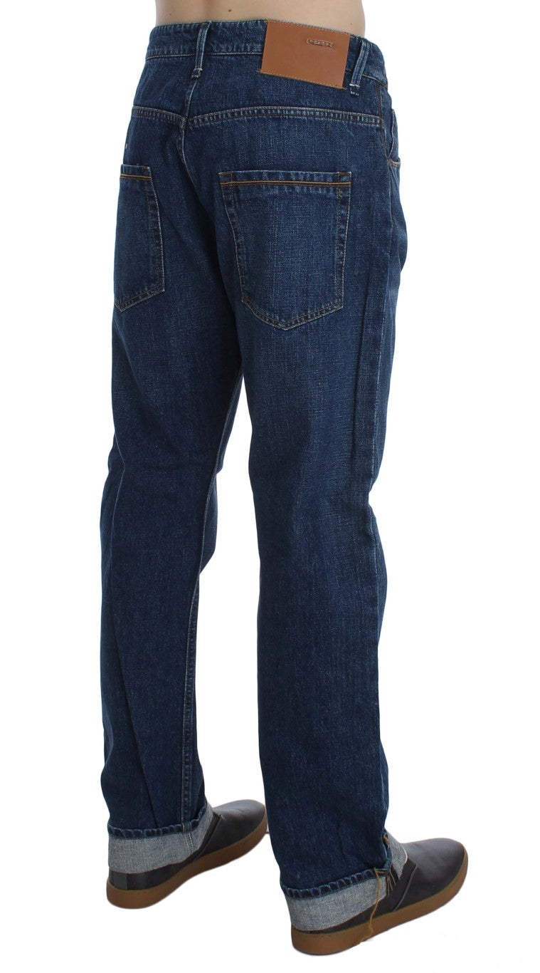 Buy Blue Wash Cotton Baggy Loose Fit Jeans by Acht