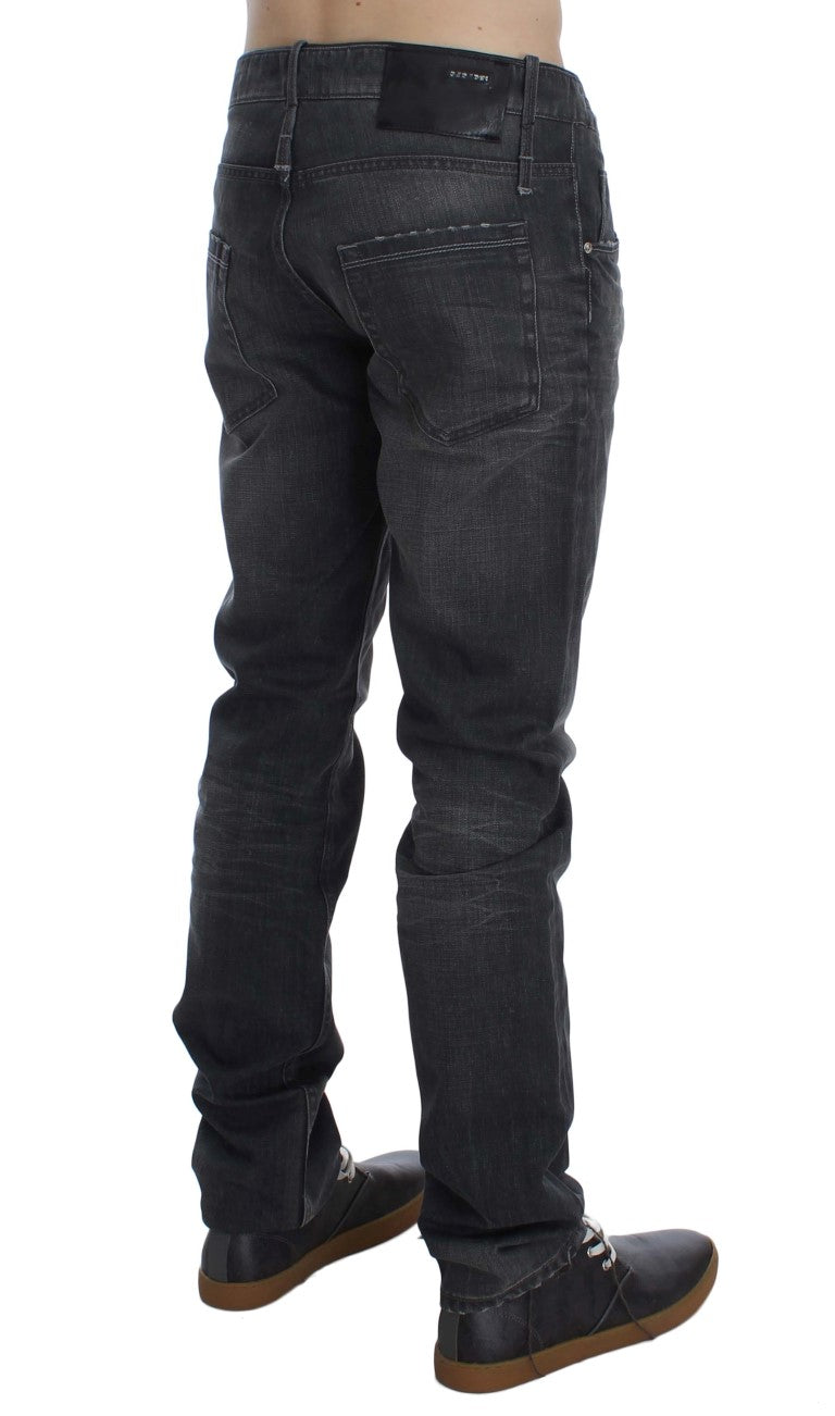 Buy Gray Cotton Regular Low Fit Jeans by Acht