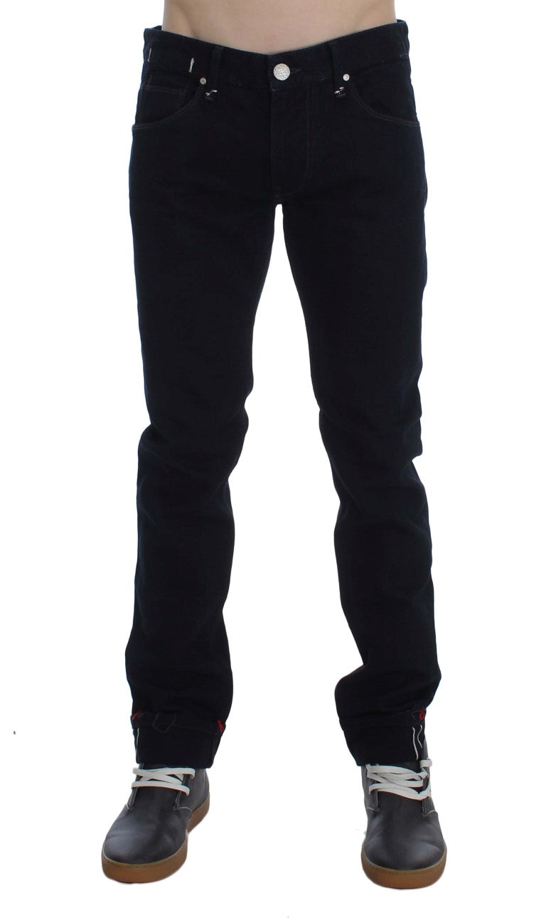 Buy Dark Blue Corduroy Slim Skinny Fit Jeans by Acht
