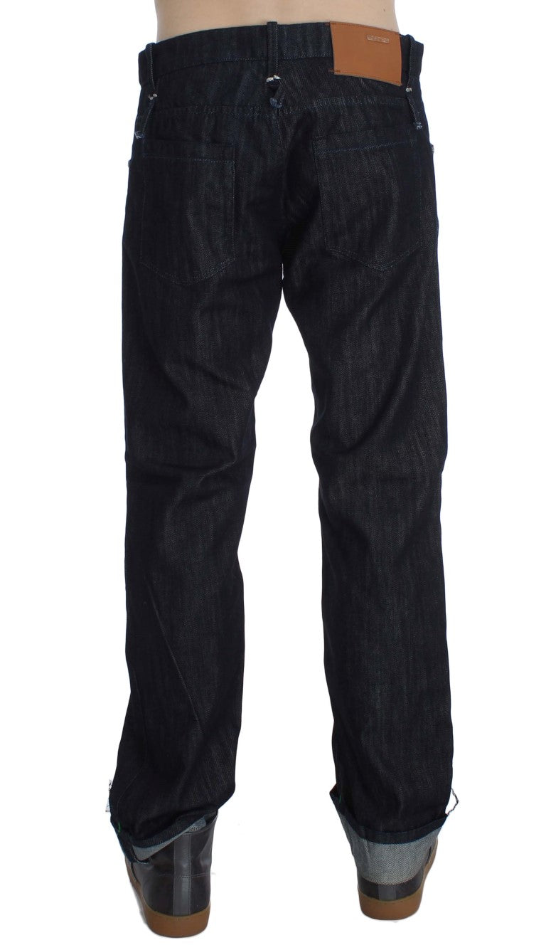 Buy Blue Cotton Regular Straight Fit Jeans by Acht