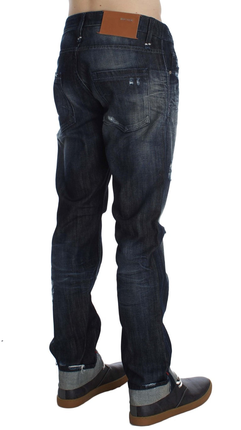 Elegant Regular Straight Fit Blue Jeans