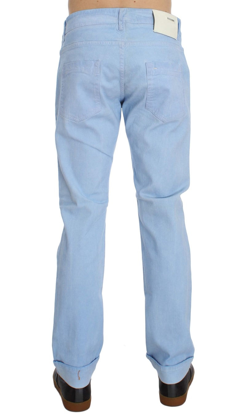 Buy Blue Cotton Stretch Low Waist Fit Jeans by Acht