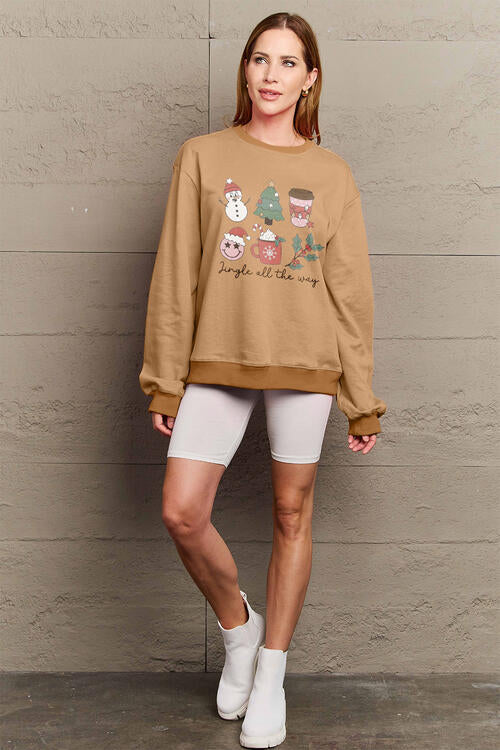 Buy Full Size JINGLE ALL THE WAY Long Sleeve Sweatshirt by Faz