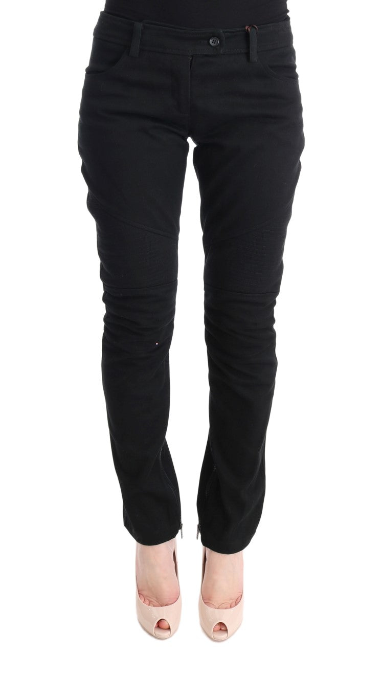 Chic Black Slim Fit Trousers
