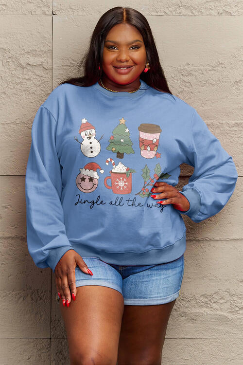 Buy Full Size JINGLE ALL THE WAY Long Sleeve Sweatshirt by Faz