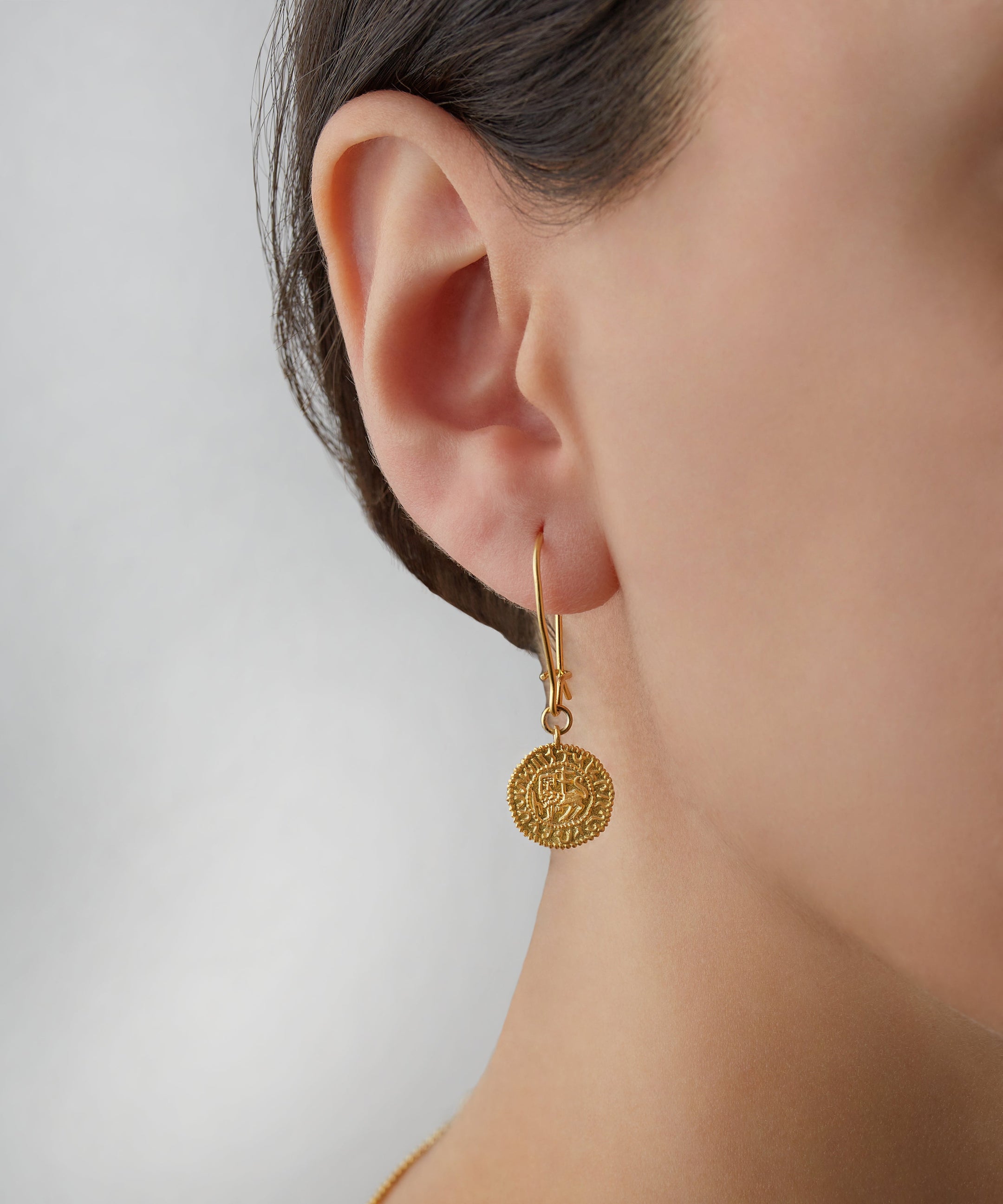 Levon II Coin Earrings