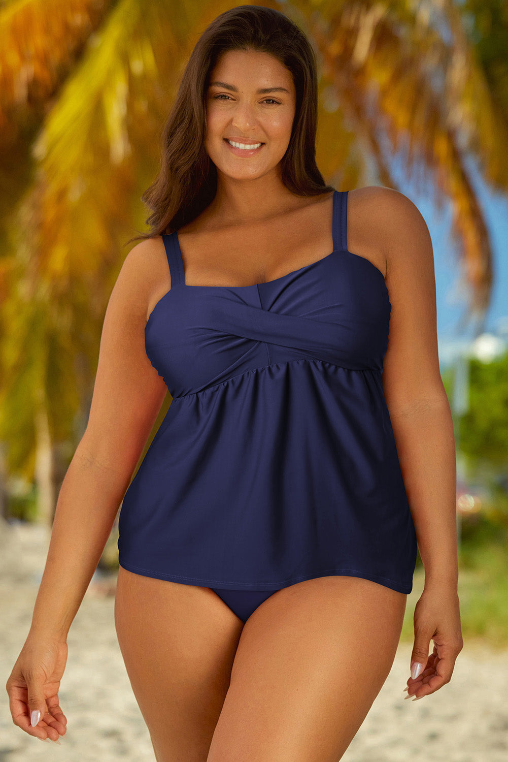 Buy Full Size Adjustable Strap Tankini Set by Faz