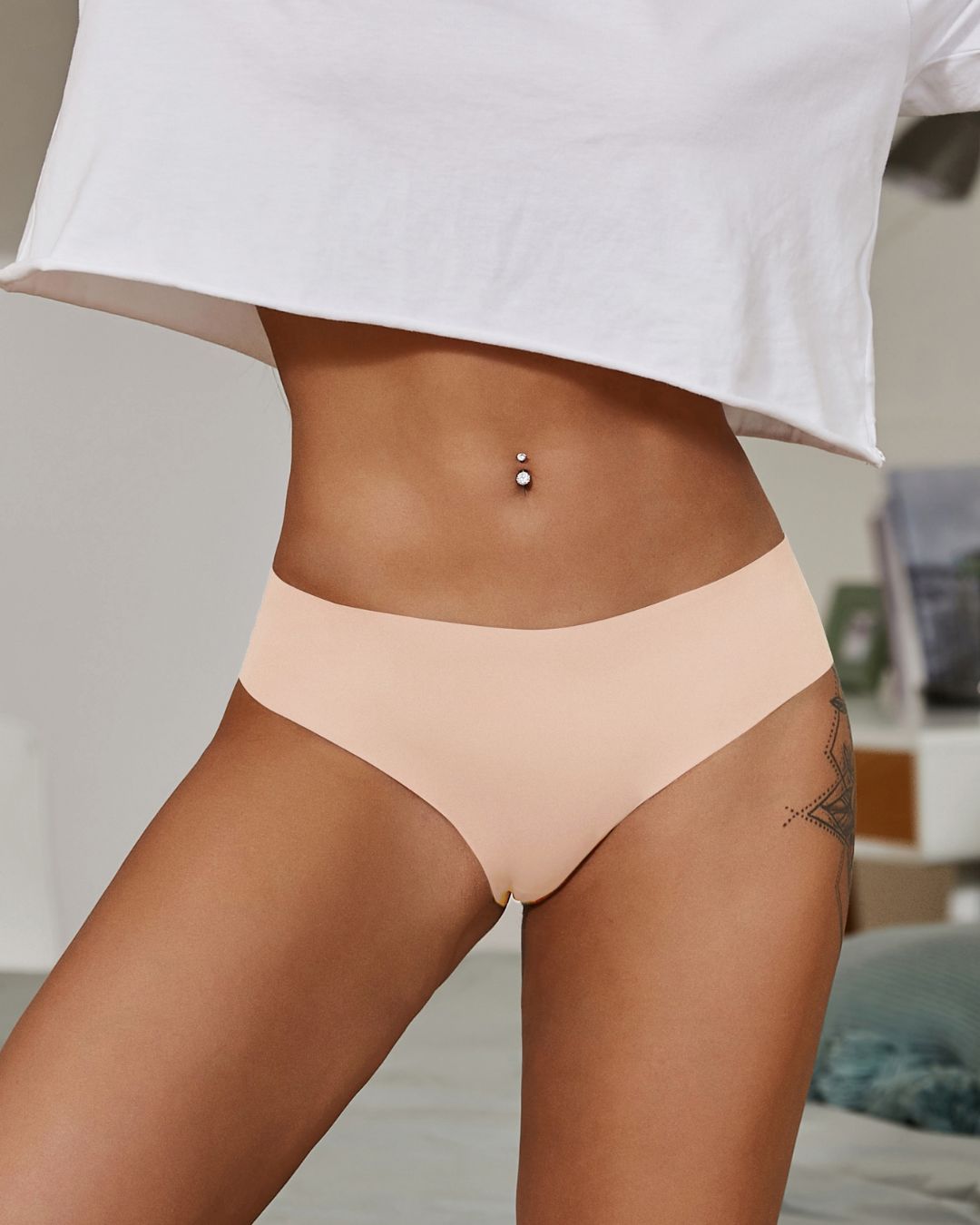 Buy Second Skin Seamless Bikini Shorts by Seamless Lingerie