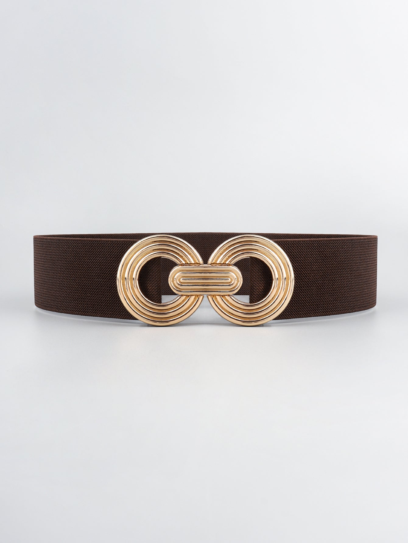 Buy Geometric Buckle Elastic Wide Belt by Faz
