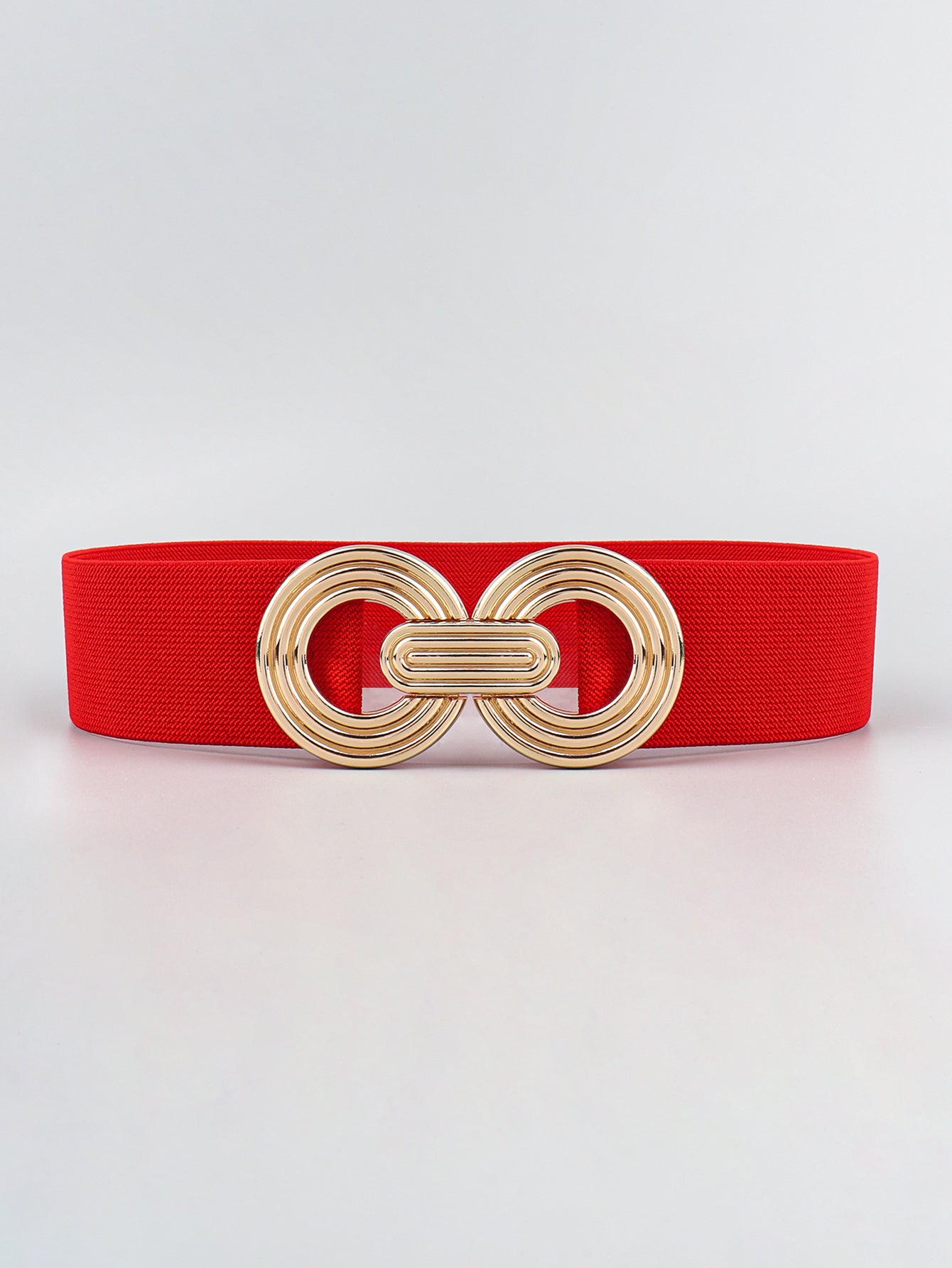 Buy Geometric Buckle Elastic Wide Belt by Faz