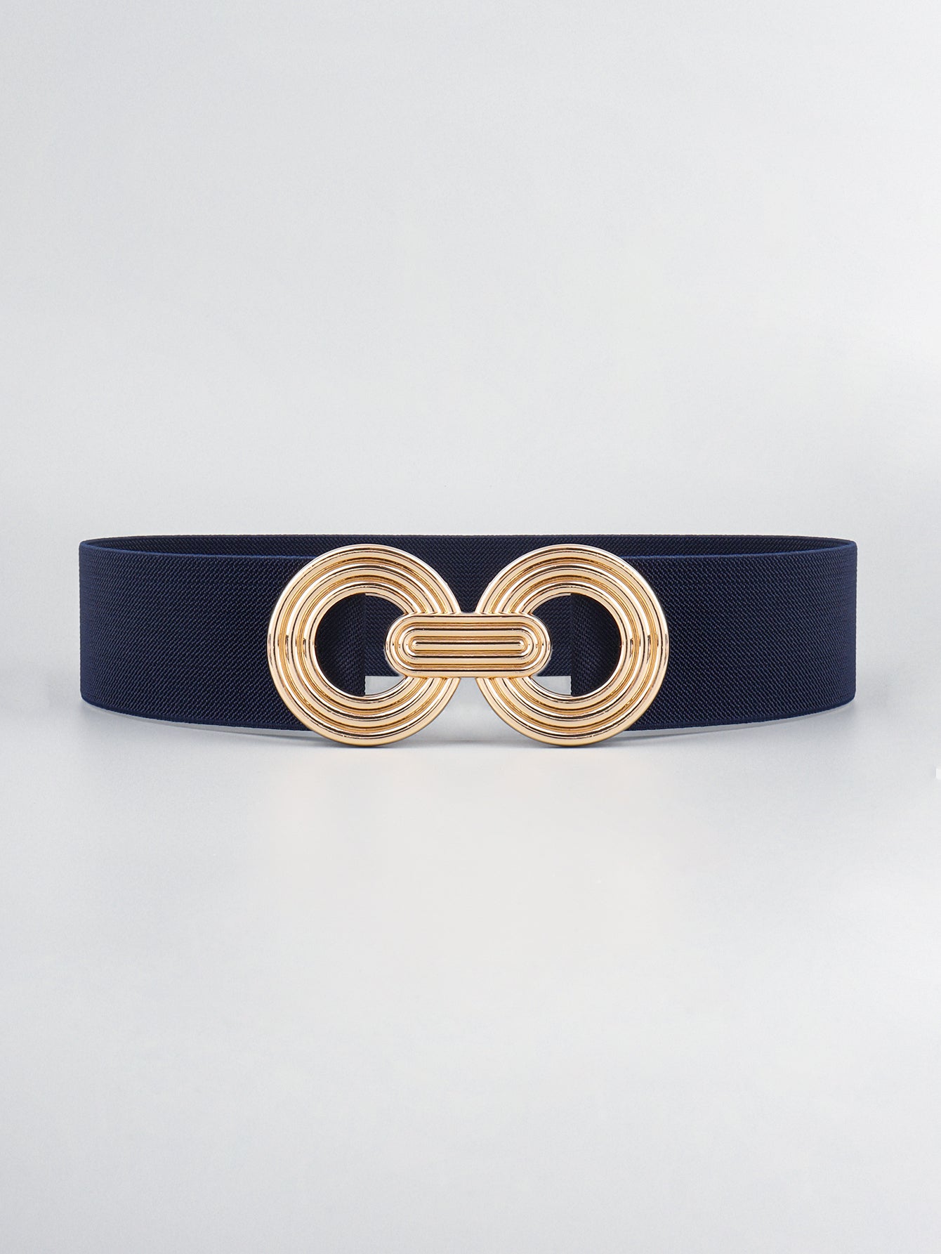 Buy Geometric Buckle Elastic Wide Belt by Faz