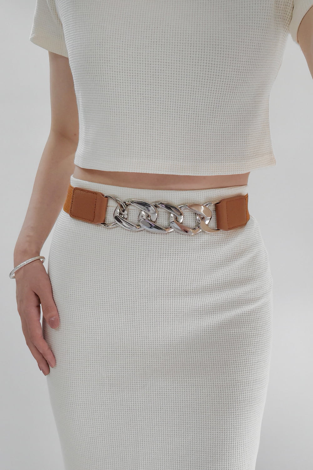 Buy Chain Detail Elastic Belt by Faz