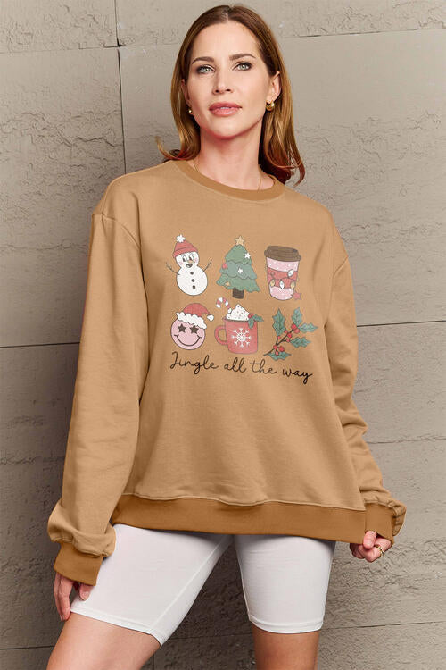 Buy Full Size JINGLE ALL THE WAY Long Sleeve Sweatshirt by Faz