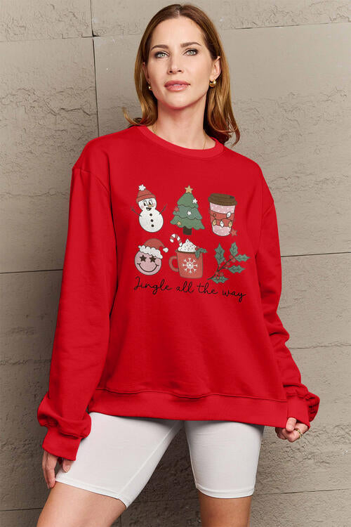Buy Full Size JINGLE ALL THE WAY Long Sleeve Sweatshirt by Faz