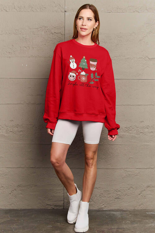 Buy Full Size JINGLE ALL THE WAY Long Sleeve Sweatshirt by Faz
