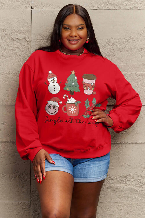 Buy Full Size JINGLE ALL THE WAY Long Sleeve Sweatshirt by Faz