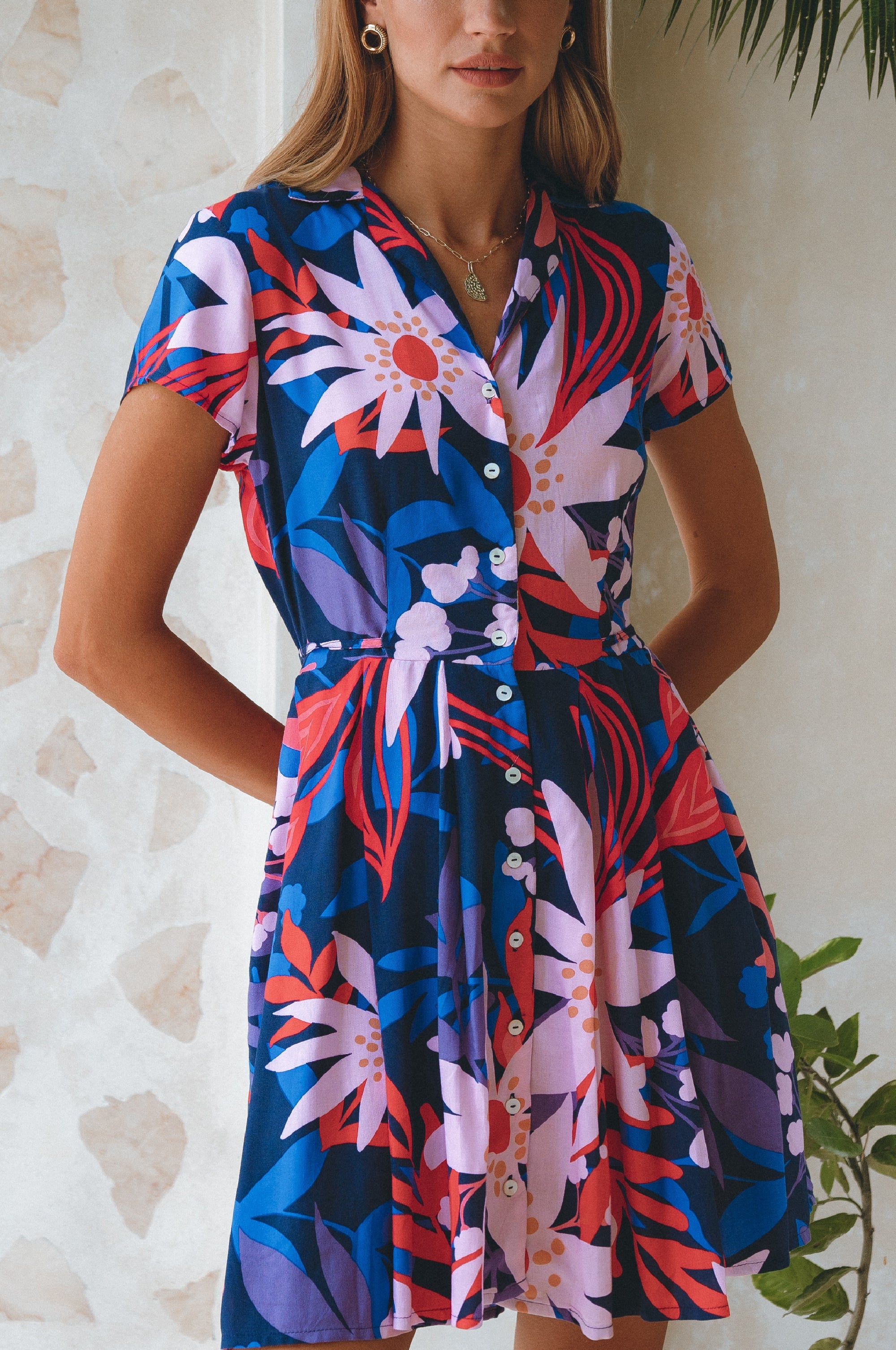 Buy Agnes Shirt Dress by Bali ELF