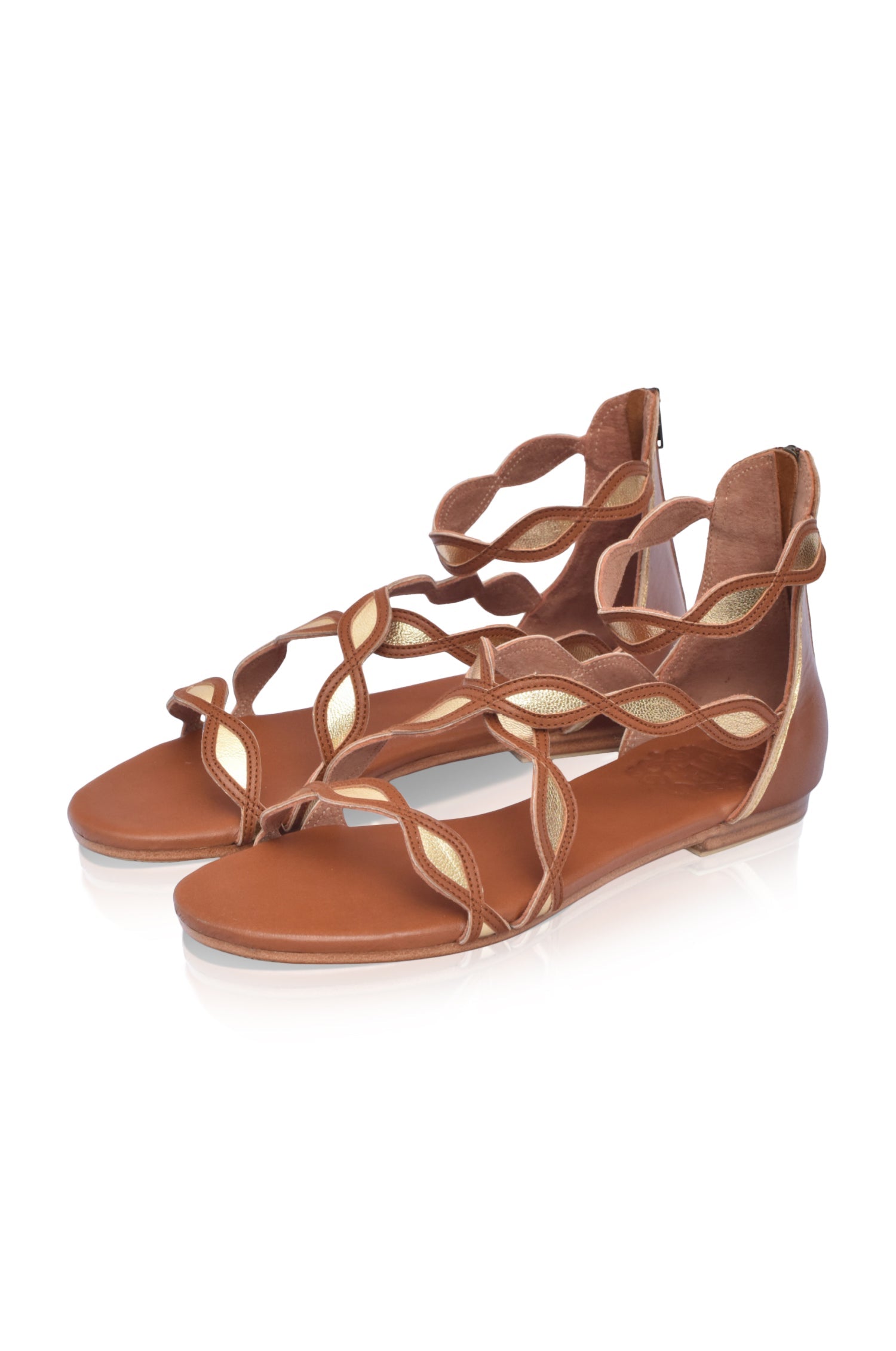 Buy Blossom Leather Sandals by Bali ELF