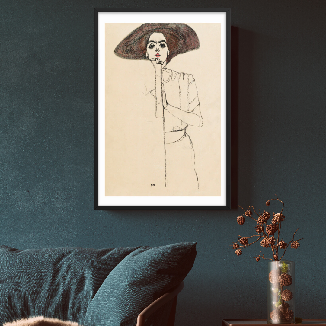 Buy Portrait of a Woman Wall Art Print by Faz