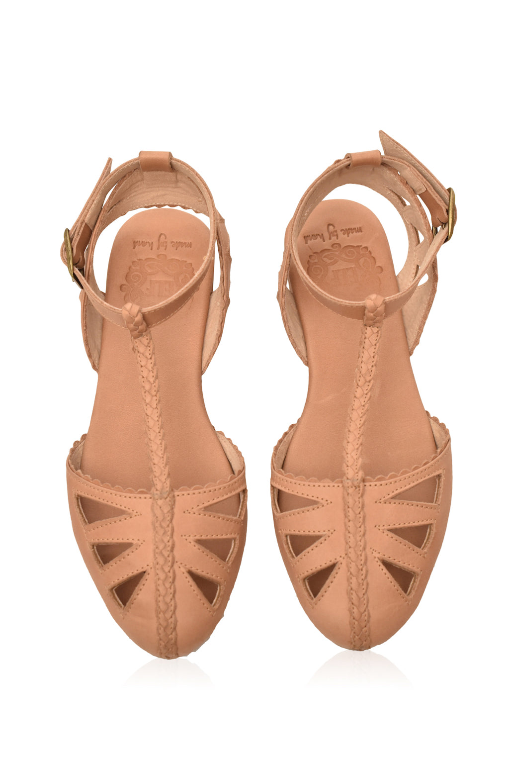 Buy Bounty T-strap Leather Sandals by Bali ELF