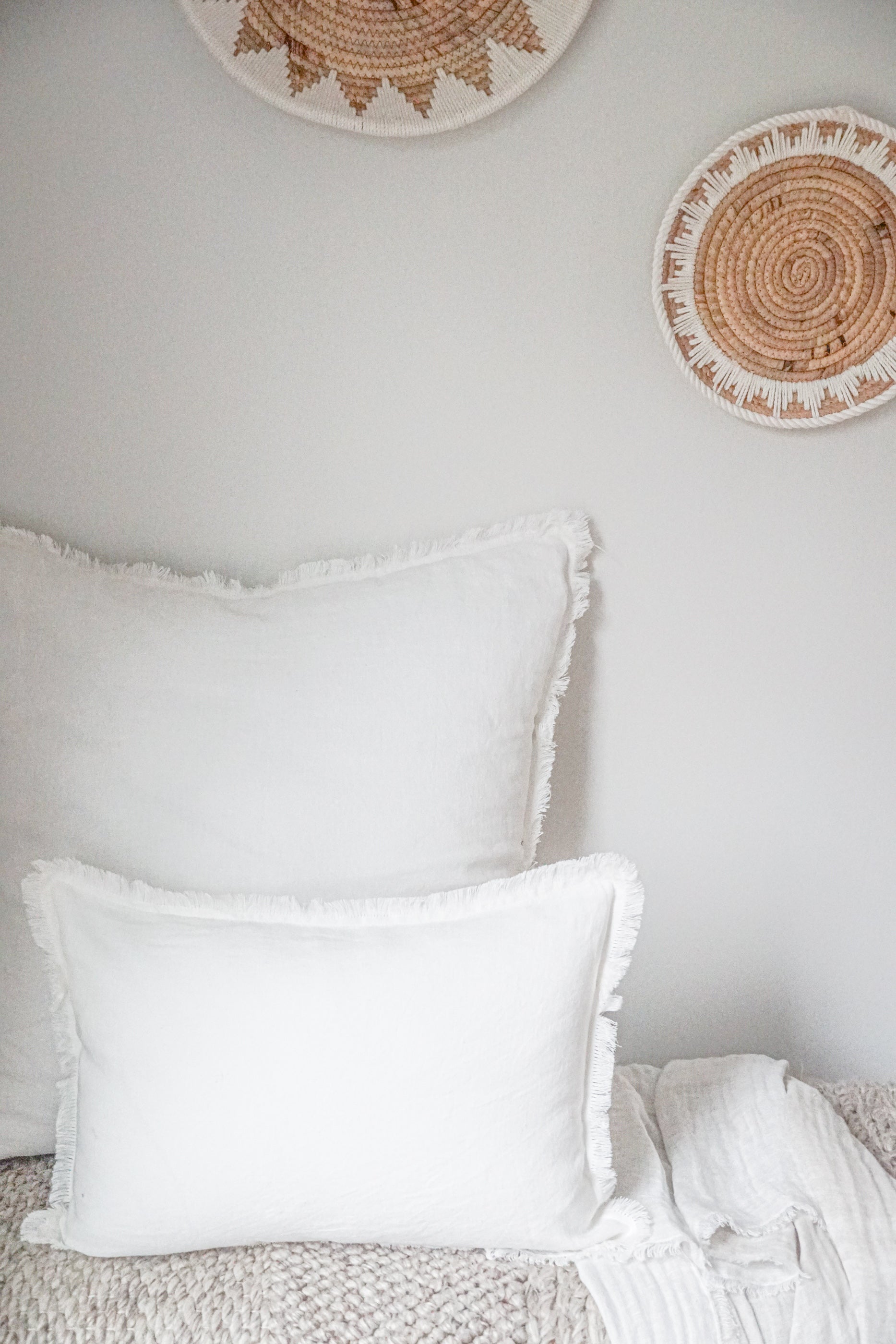 Buy White So Soft Linen Pillows by Anaya