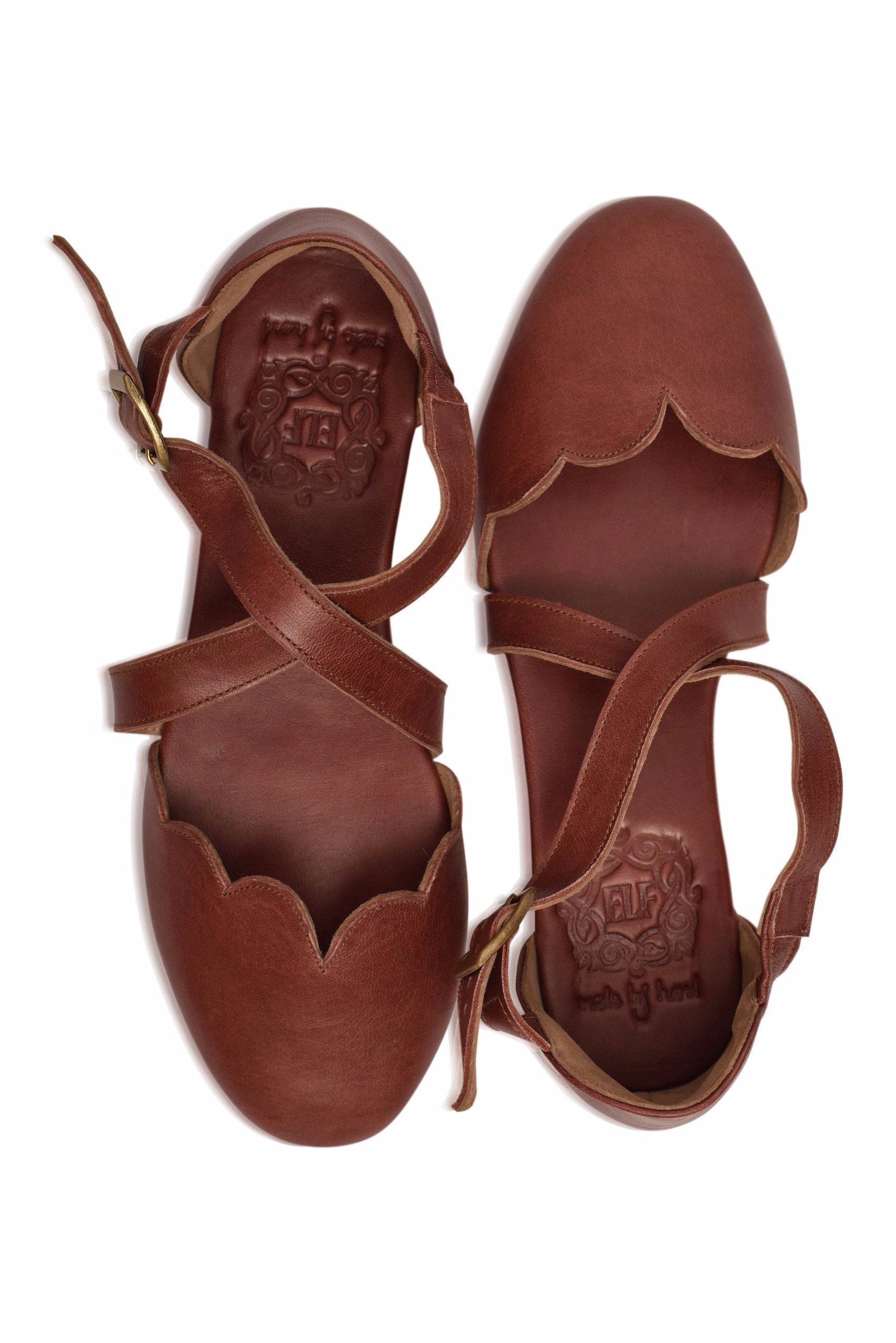 Buy Mangrove Leather Flats by Bali ELF
