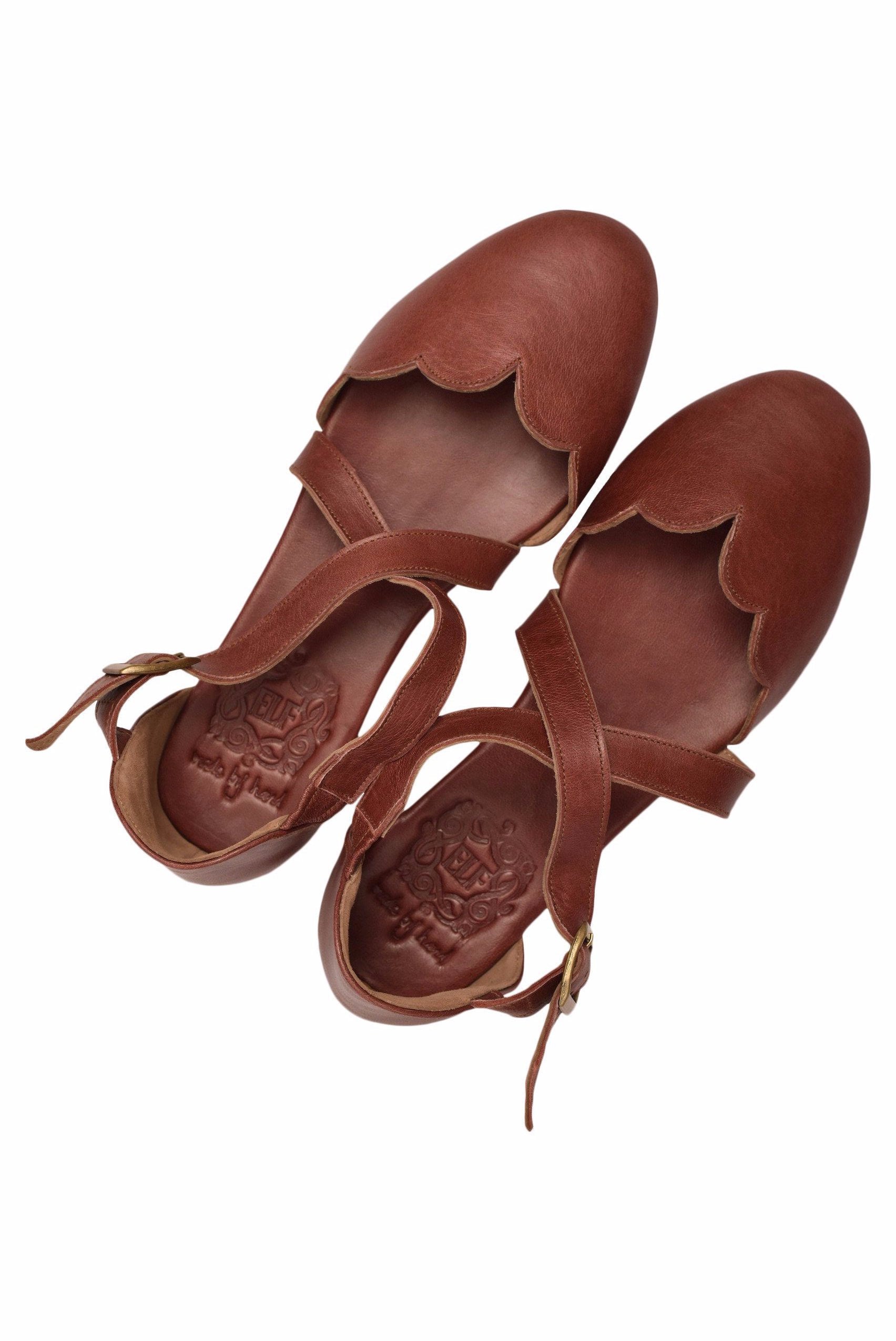 Buy Mangrove Leather Flats by Bali ELF
