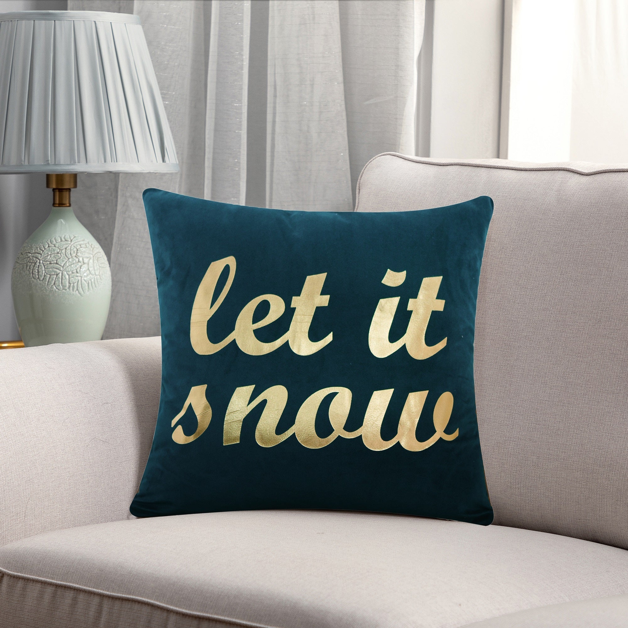 Buy Christmas Icons Throw Pillow Cover set by Peterson Housewares & Artwares