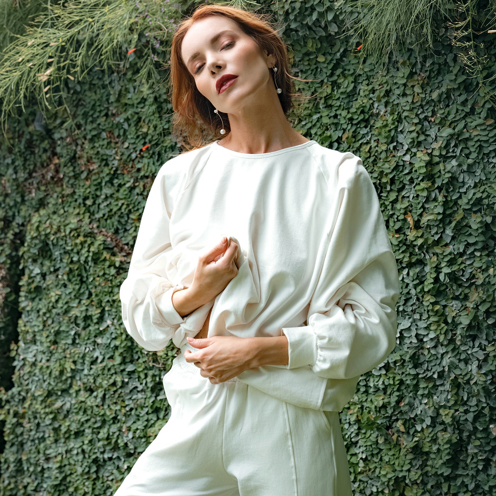 Buy HALEY Bamboo Fleece Sweaters, in Off White by BrunnaCo