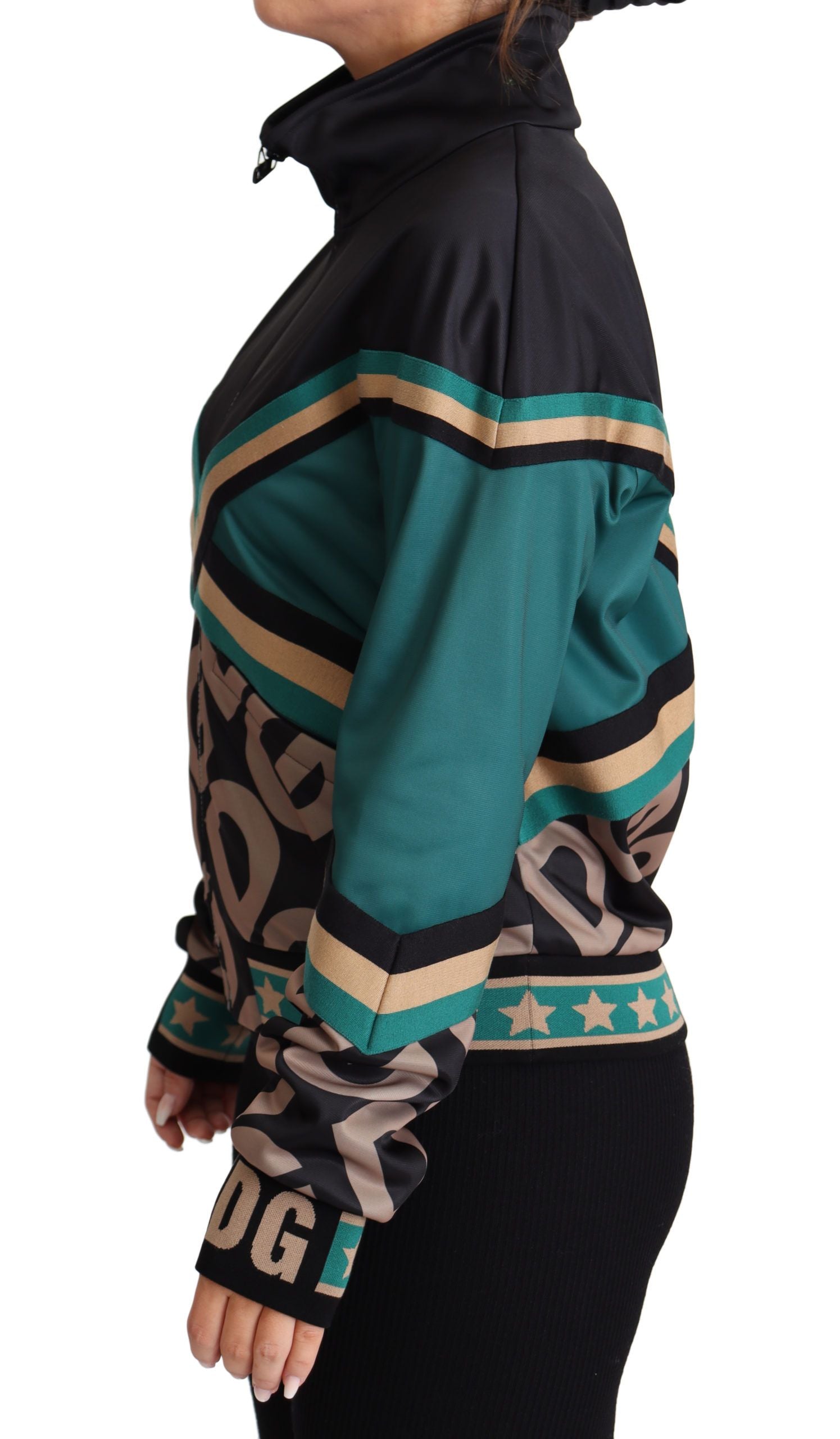 Chic Multicolor Track Jacket with Logo Mania