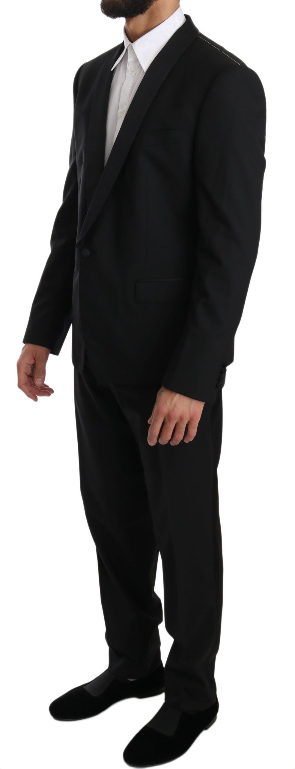 Elegant Black Slim Fit Martini Suit Set