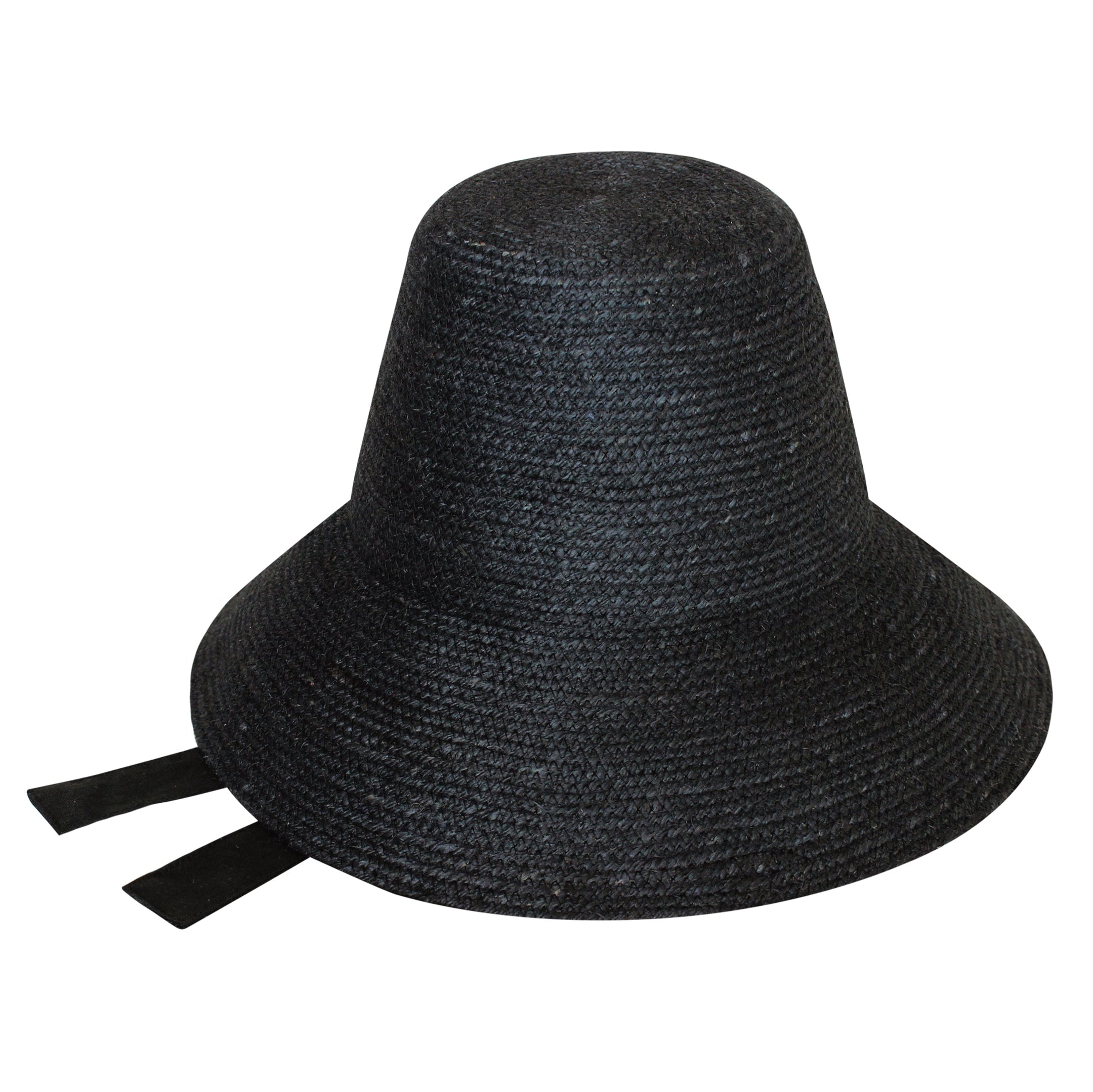 Buy MEG Jute Straw Hat, in Black by BrunnaCo