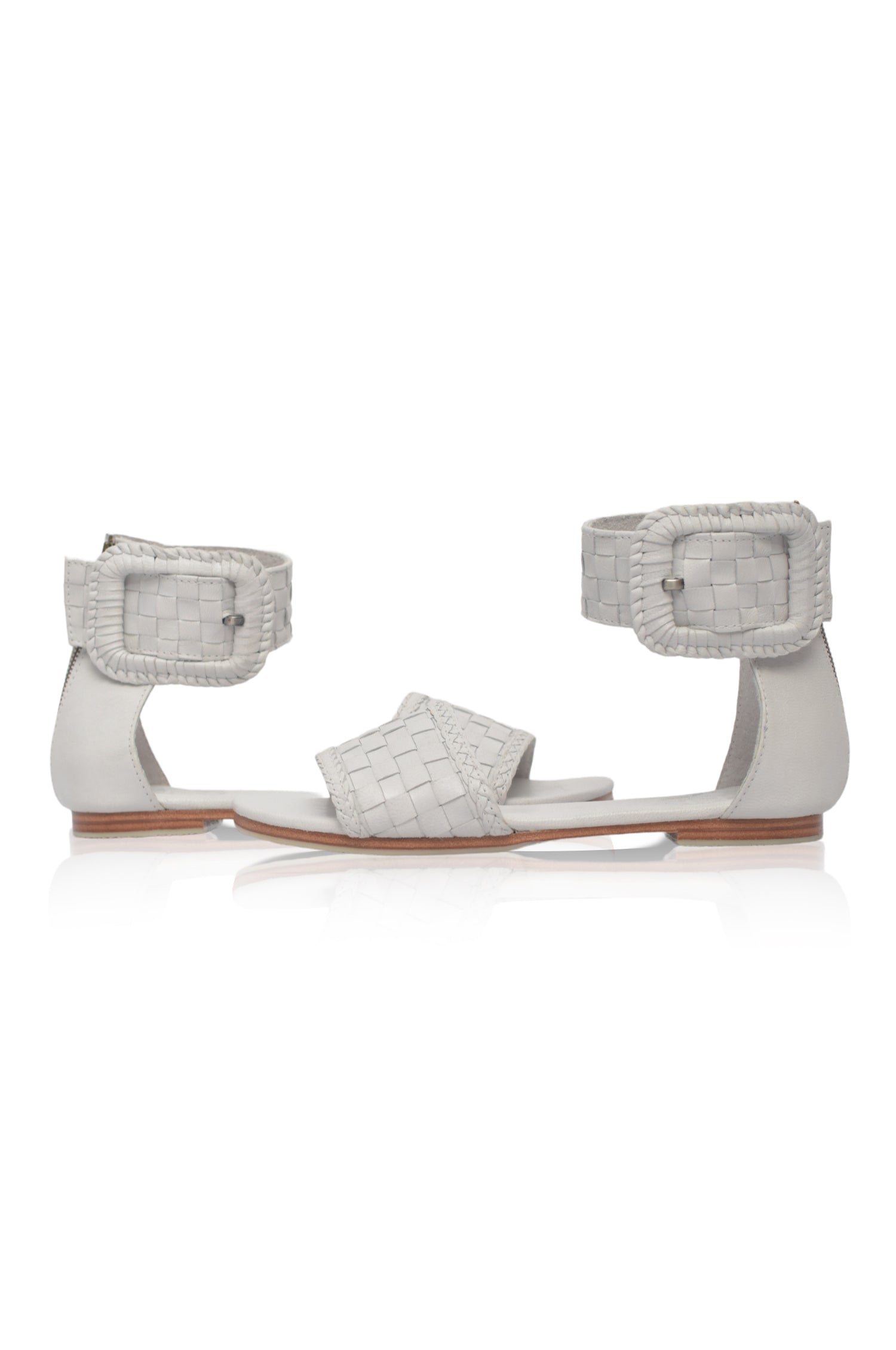 Buy Madagascar Woven Leather Sandals by ELF