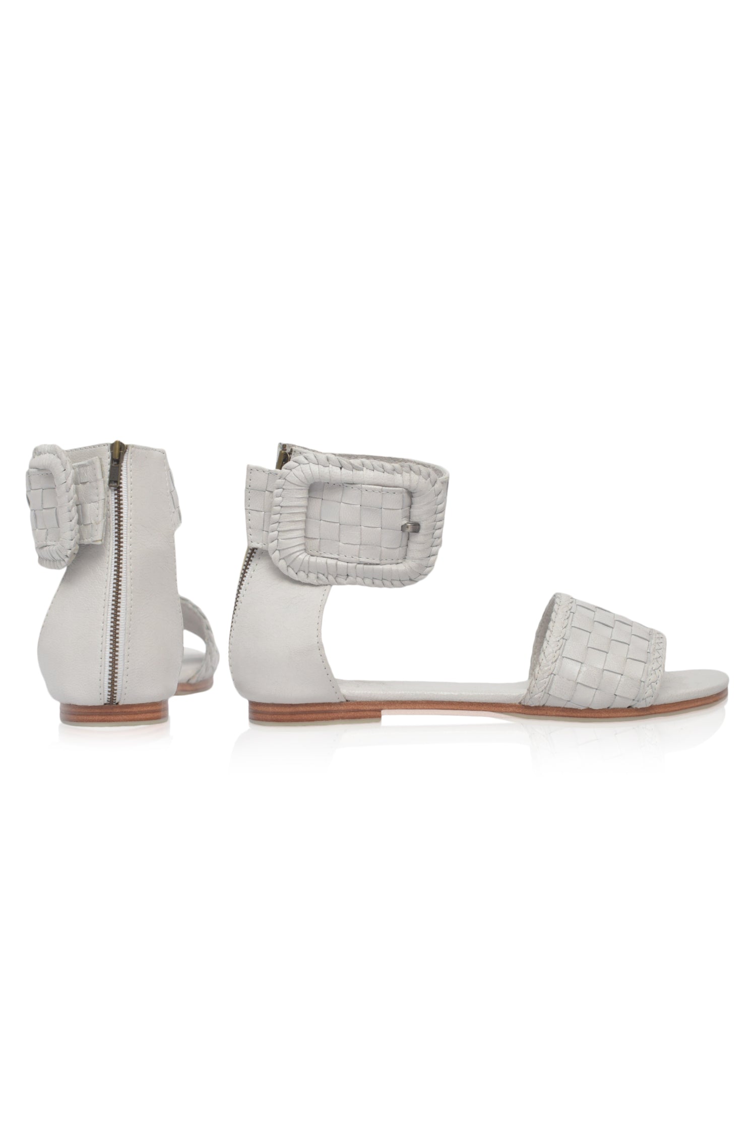 Buy Madagascar Woven Leather Sandals by ELF