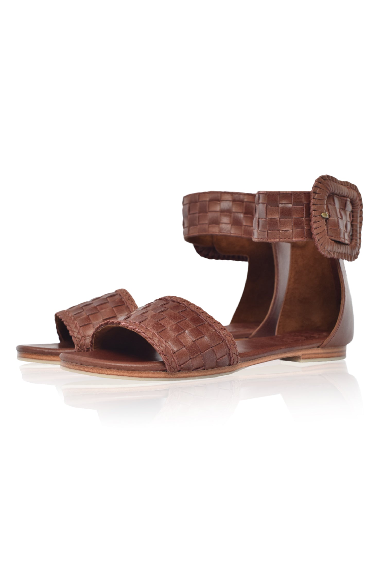 Buy Madagascar Woven Leather Sandals by Bali ELF