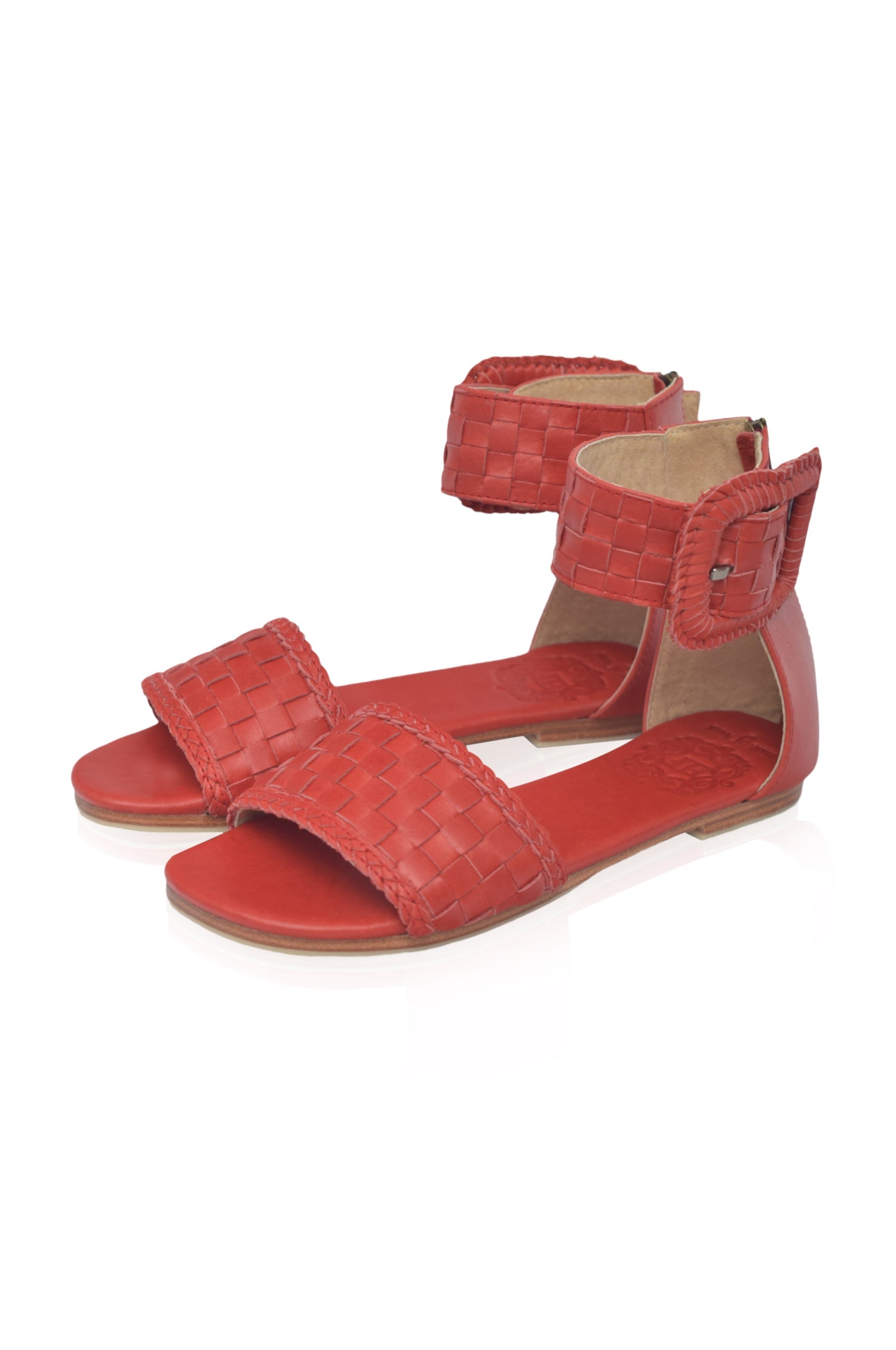 Buy Madagascar Woven Leather Sandals by ELF