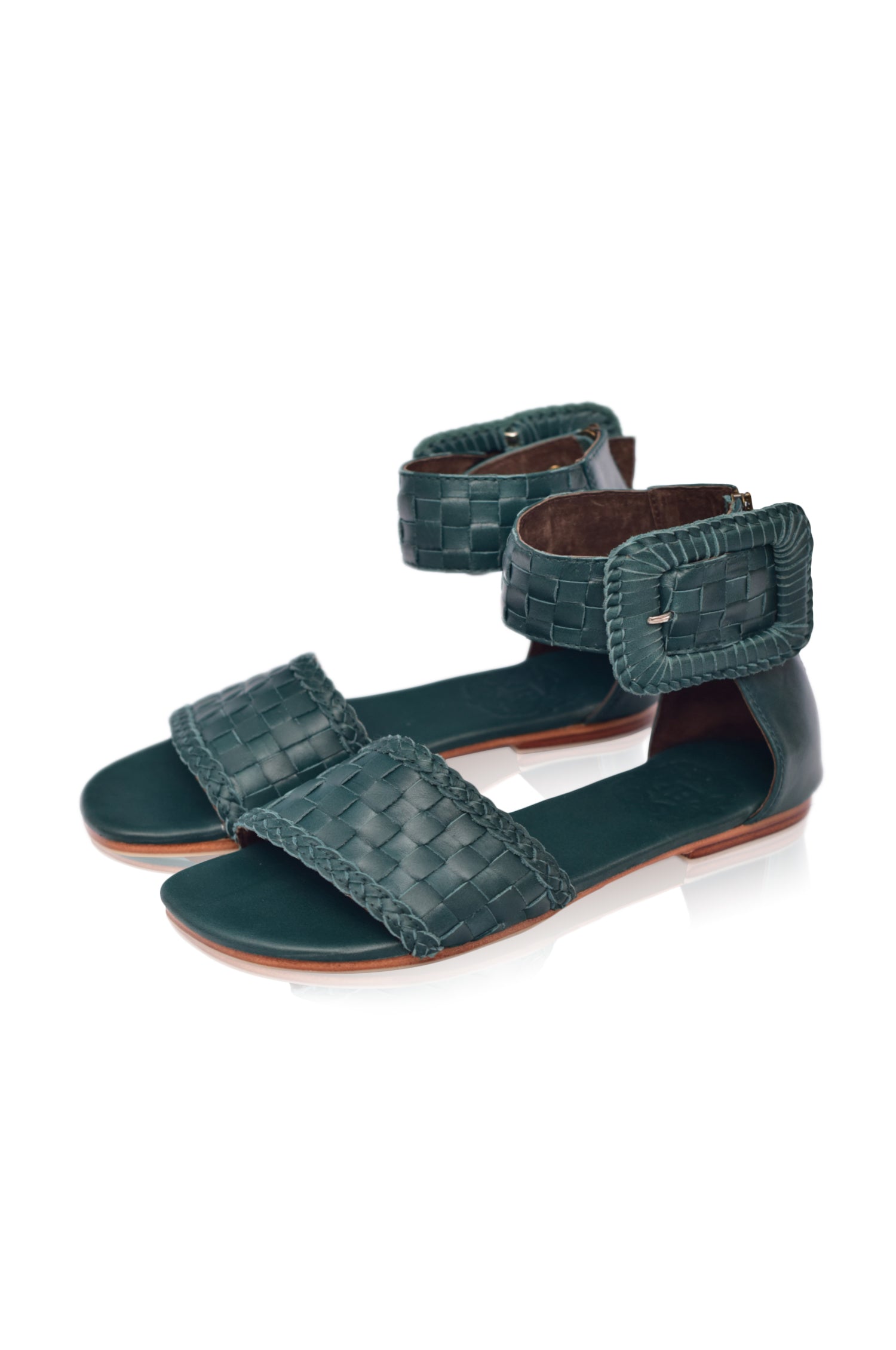 Buy Madagascar Woven Leather Sandals by Bali ELF