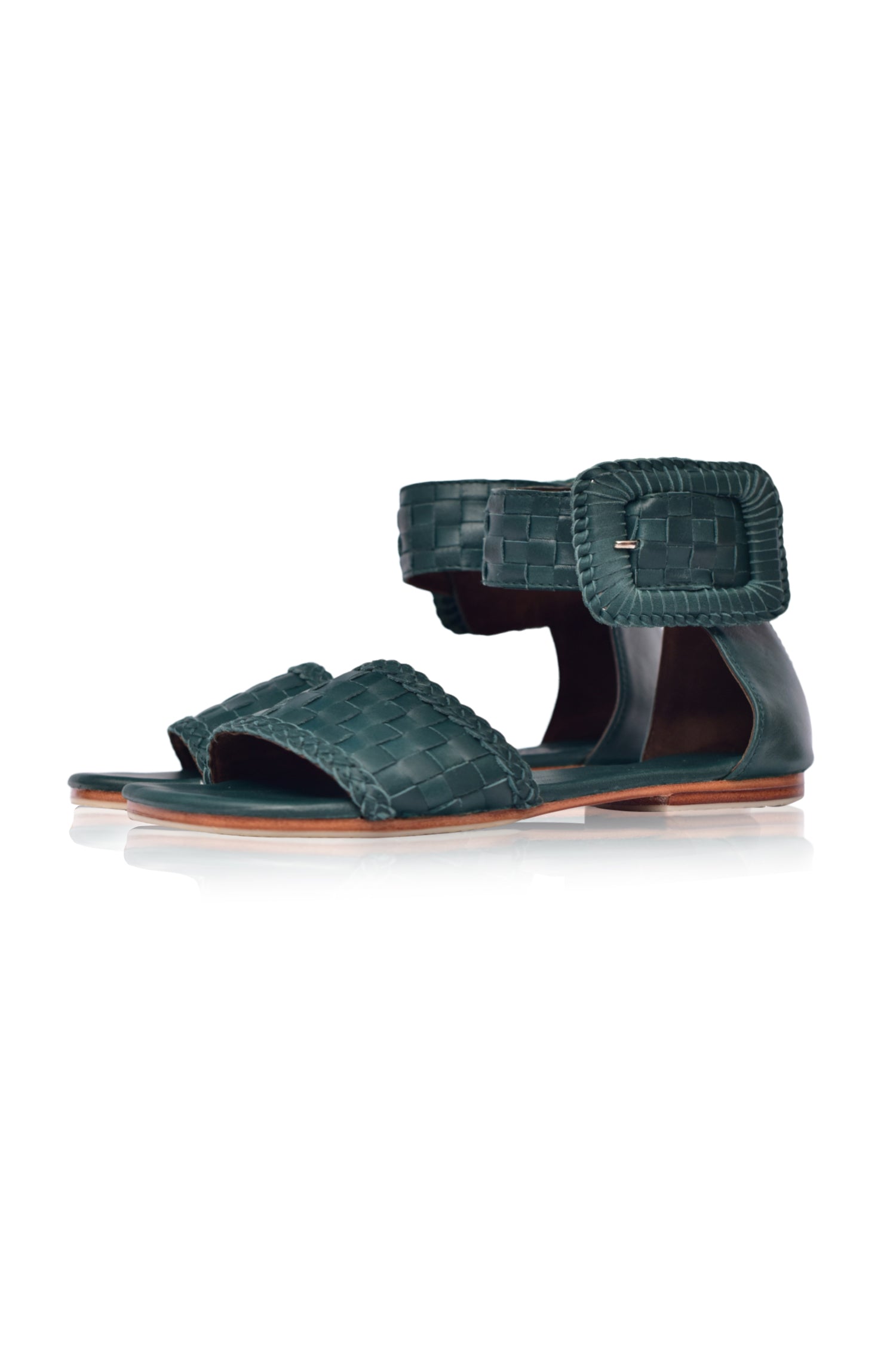 Buy Madagascar Woven Leather Sandals by Bali ELF