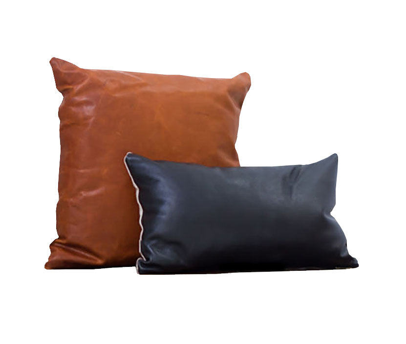 Buy Leather Pillow Cover by Lifetime Leather Co by Lifetime Leather Co